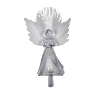 Angel Tree Topper with Fiber Optic Wings and LED Light