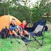 Gymax 2-Piece Hammock Camping Chair with Retractable Footrest and