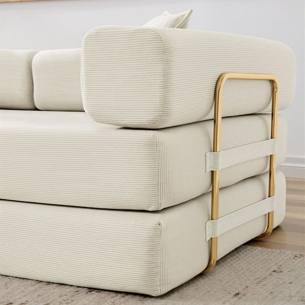 Have a question about Asucoora 78 in. Beige Corduroy King