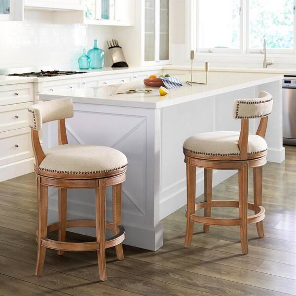 Henning low back swivel deals bar & counter stool