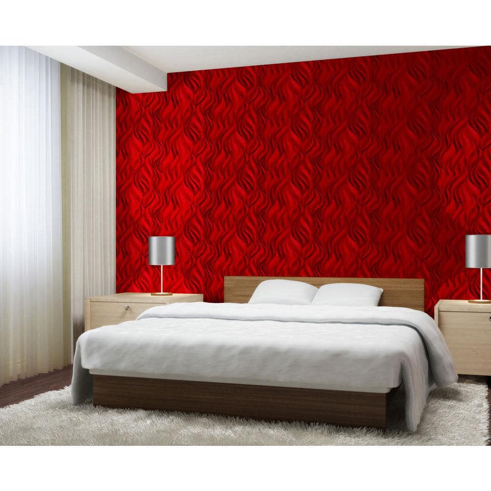White 24" x 24" 3D Textured Decorative Wall Panels
