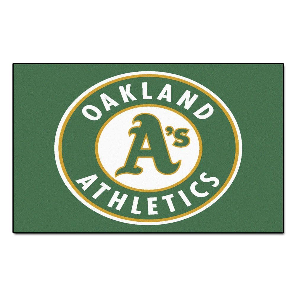 Oakland Athletics Logo Area Rug - 3' x 5' Nylon