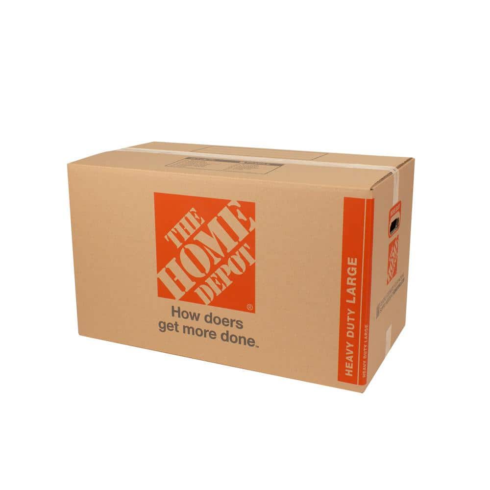 The Home Depot Heavy Duty Large Moving Box 10 Pack 28 In L X 15 In W X 16 In D Hdlrgbx10 The Home Depot