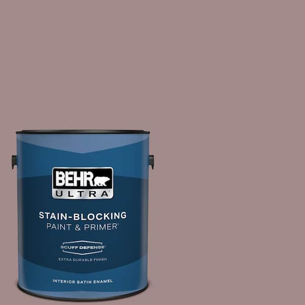 BEHR ULTRA 1 gal. #PPU17-15 Cameo Rose Extra Durable Satin Enamel Interior Paint & Primer