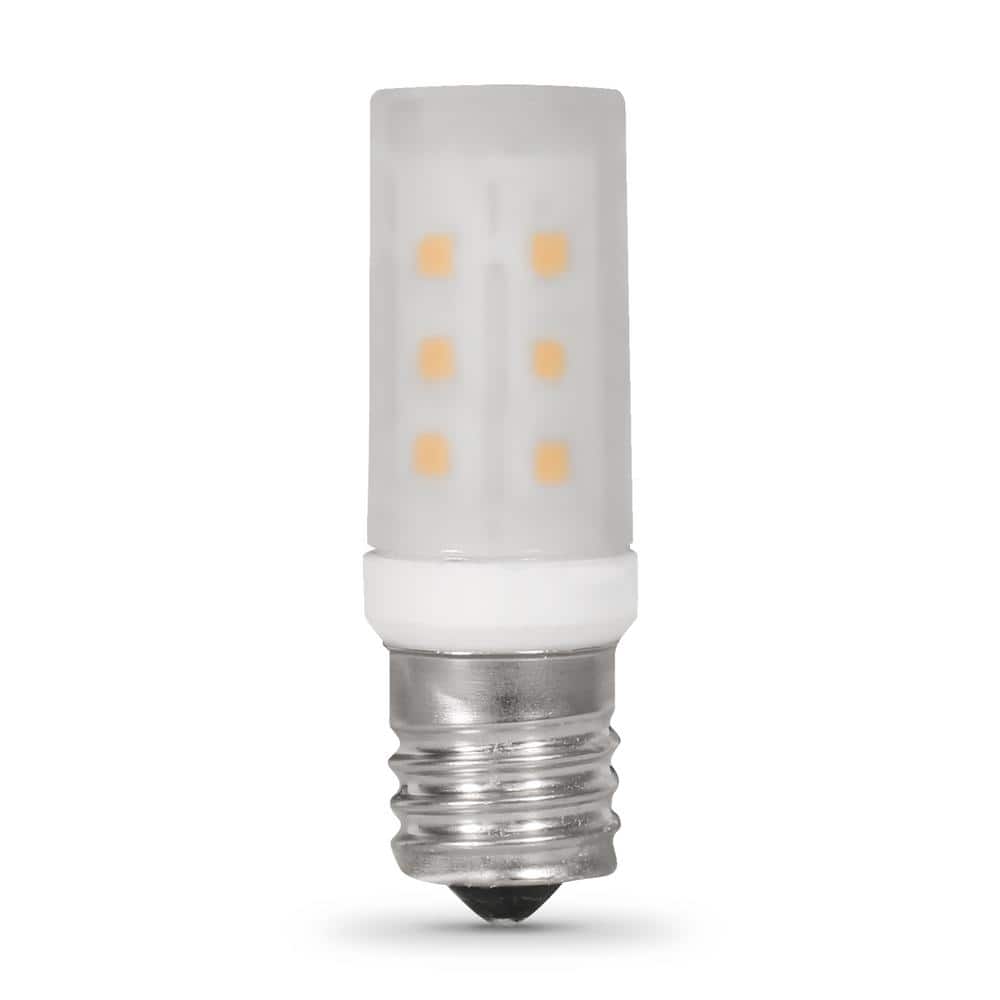 40-Watt Equivalent T8 Intermediate E17 Base Microwave Appliance LED Light  Bulb, Warm White 3000K
