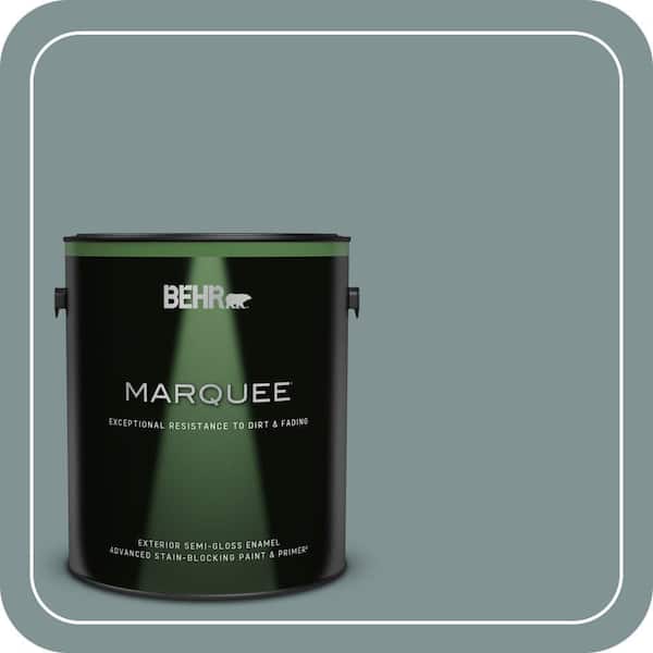 BEHR MARQUEE 1 gal. #QE-53 Raindance Semi-Gloss Enamel Exterior Paint & Primer