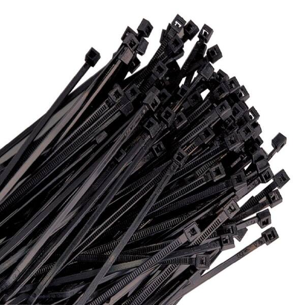 100 Pack 35.7" Heavy Duty Black Zip Ties - 175 Lbs Tensile Strength, UV Resistant