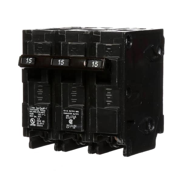Murray 15 Amp Three Pole Type Mp Circuit Breaker Mp315 The Home Depot