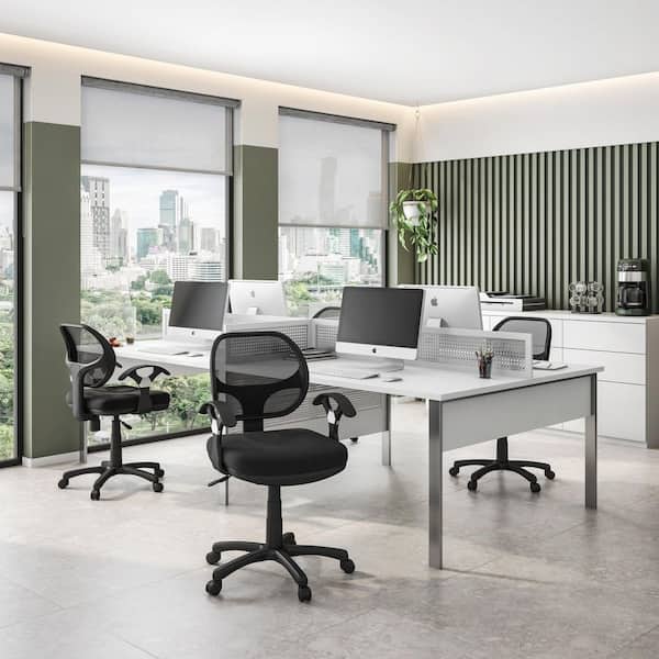 Techni Mobili Midback Mesh Office Task Chair in Black