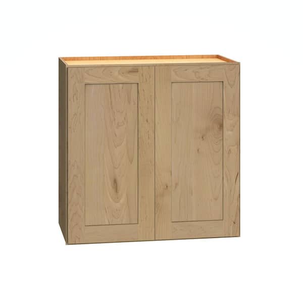 QuickShip Cottage 24 in. W x 12 in. D x 24 in. H Assembled Plywood Shaker Wall Kitchen Cabinet in Canopy