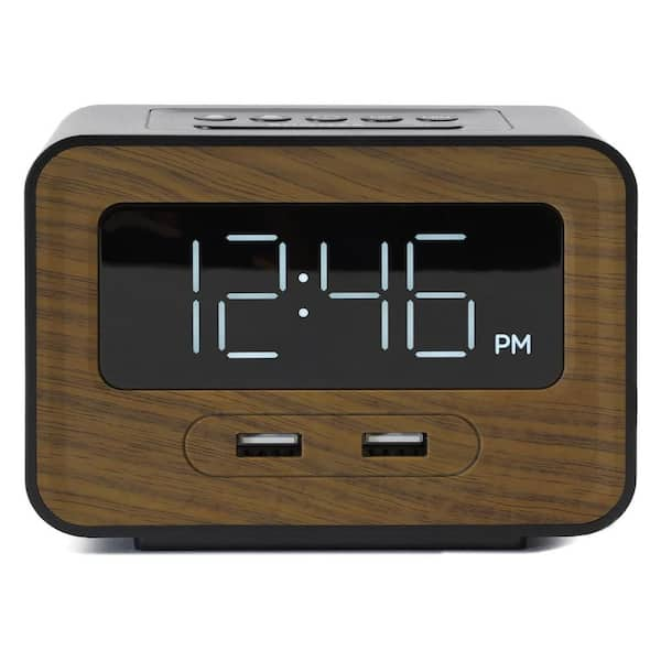 New Qualified Digital Wooden LED Alarm Clock Wood Retro 2024 Glow Clock Desktop Table