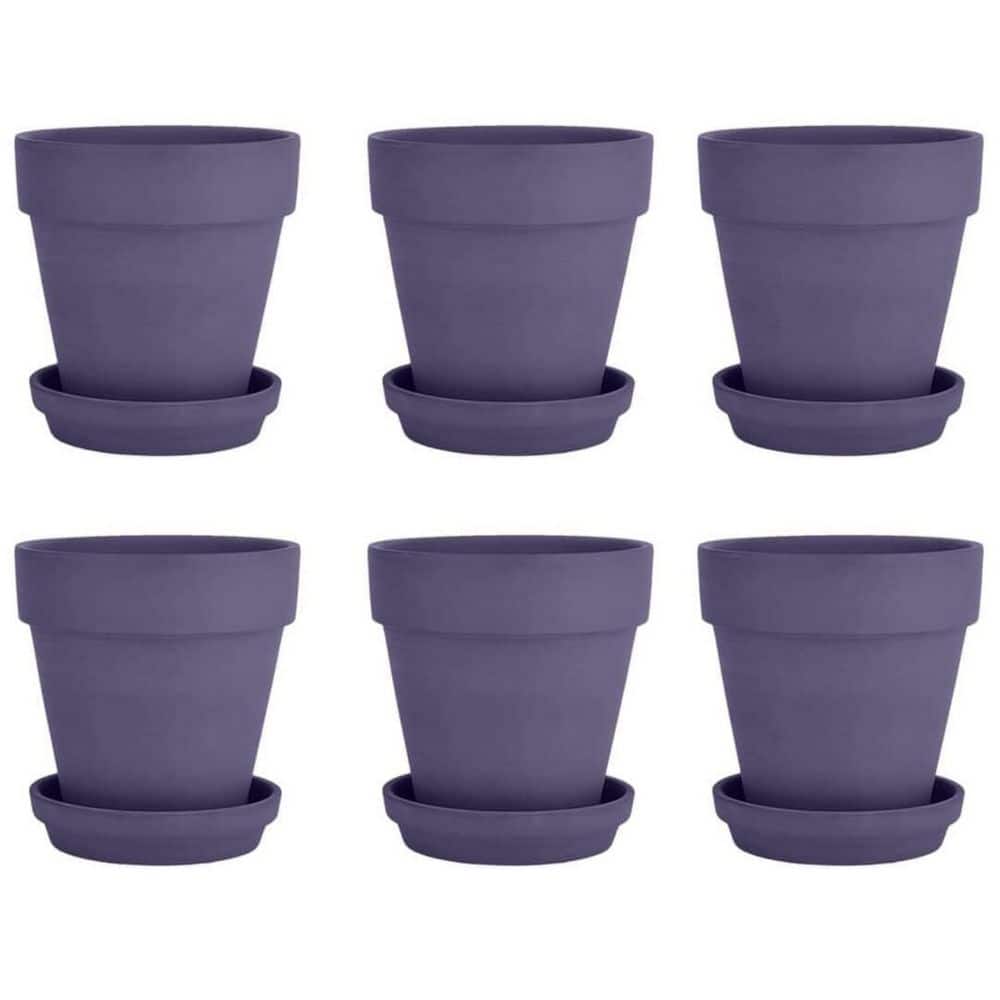 purple ceramic flower pot PURPLE CERAMIC PLANTER - PURPLE FLOWER POT main image 0