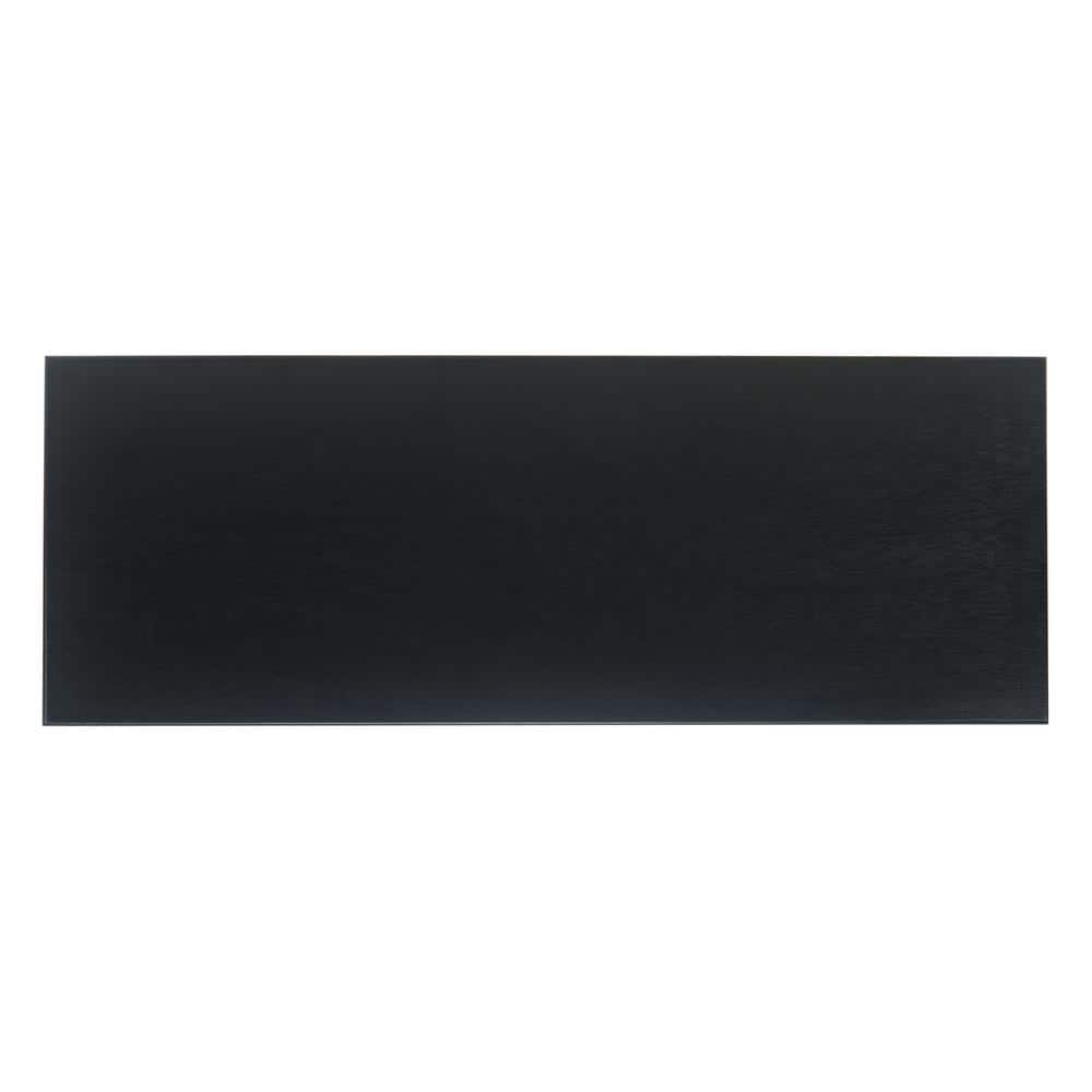 Allura Black Wood and Metal Console Table with Storage