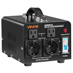 VEVOR Step Up Voltage Converter 2000VA Heavy Duty Voltage Power