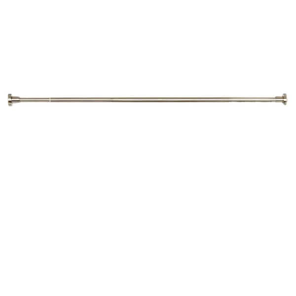 47-84 in. Stainless Steel Heavy Duty Adjustable Expandable Shower Curtain Rod in Brushed Nickel for Bathroom Window