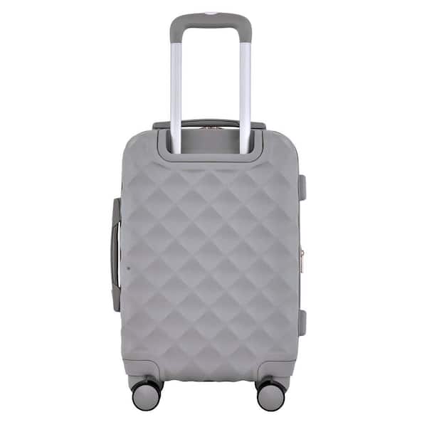 Kensie 20 in. Paloma (Gray) Rolling Expandable Carry-On Luggage KN