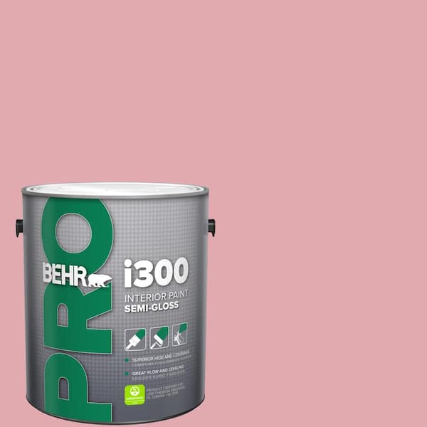 BEHR PRO 1 gal. #130C-3 Raspberry Lemonade Semi-Gloss Interior Paint