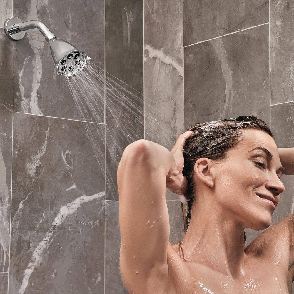 Icon Polished Chrome Medium Round Wall Mounted Shower Head
