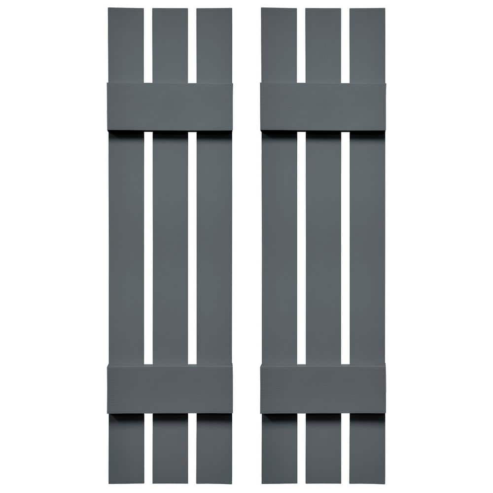 TailorMade 12 in. W x 52 in. H Vinyl Board and Batten Shutters Pair in Storm Cloud price history on PriceWatchPro