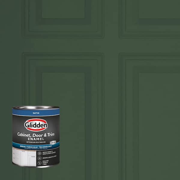 greeeeenstaffです。 Glidden 1 qt. PPG1134-7 Pine Forest Satin Door, Trim & Cabinet