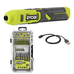 RYOBI 工具 RYOBI 4V Cordless 1/4 in. Screwdriver FVD01K - The Home Depot