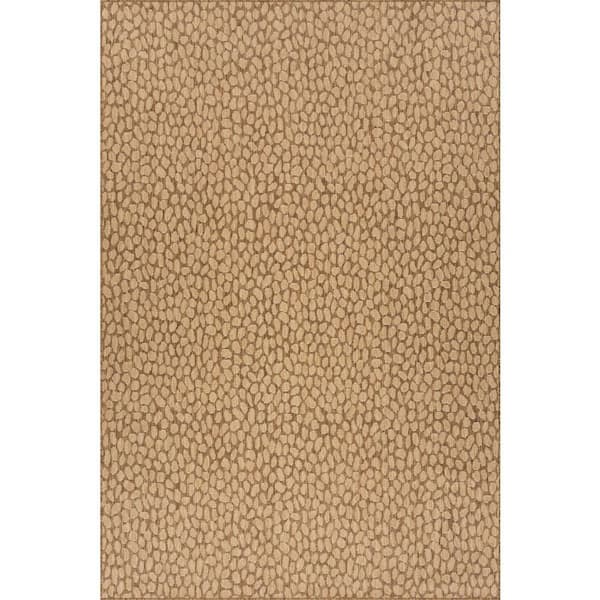 Solira Animal Print Brown 5 ft. x 8 ft. Outdoor Area Rug