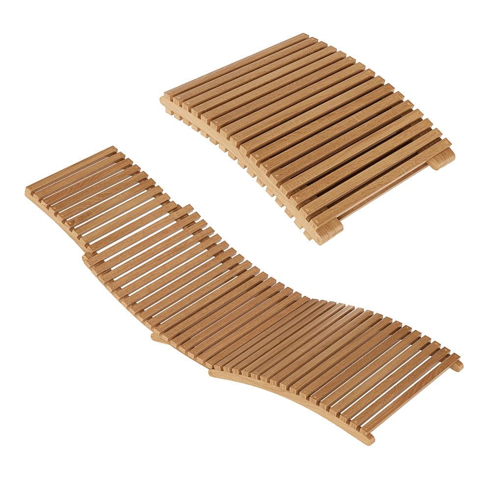 61 in. Teak Wood Folding Chaise Lounge Chair with Slatted Seat and 330 lb. Capacity, Teak price history on PriceWatchPro