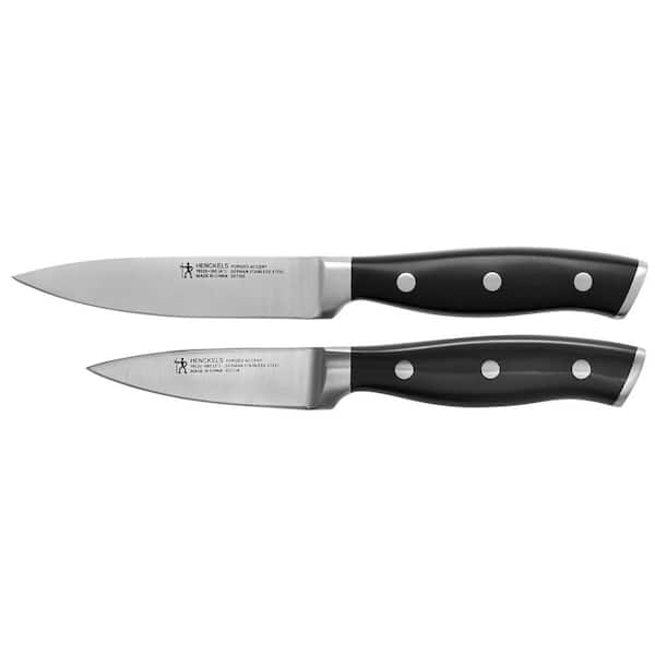 Forged Accent 2 pc Stainless steel full tang Paring Knife Set, 3-in paring knife and 4-in paring knife