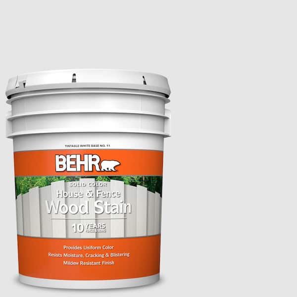 5 gal. #PR-W09 Nimbus Cloud Solid Color House and Fence Exterior Wood Stain