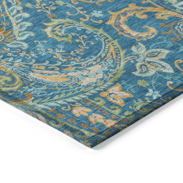 Chantille ACN533 Navy 9 ft. x 12 ft. Machine Washable Indoor/Outdoor Geometric Area Rug