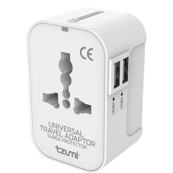 PSU - Universal Travel Adaptor Kit - Dual USB | US / EU / GB / AU / CH / HK
