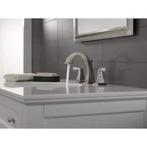 Dryden 8 in. Widespread 2-Handle Bathroom Faucet with Metal Drain Assembly in Spotshield Stainless