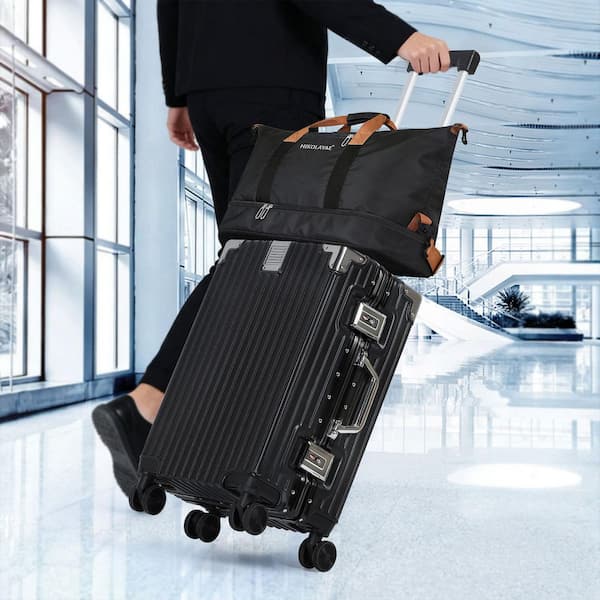 【未使用】HAIG ヘイグ 豪華セット a HIKOLAYAE 2 Piece Black bag ABS + Aluminum Frame Hardside Spinner