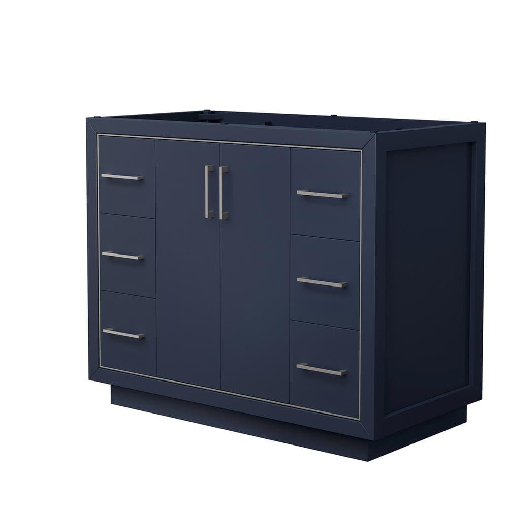 Icon 41.25 in. W x 21.75 in. D x 34.25 in. H Single Bath Vanity Cabinet without Top in Dark Blue price history on PriceWatchPro
