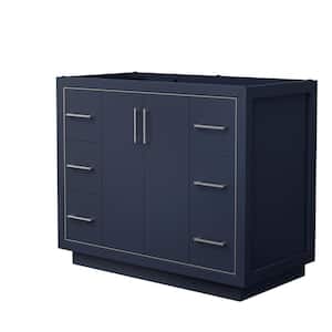 Icon 41.25 in. W x 21.75 in. D x 34.25 in. H Single Bath Vanity Cabinet without Top in Dark Blue