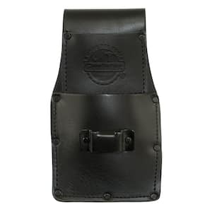 2" Ambassador Series Black Top Grain Leather Measuring Tape Holder