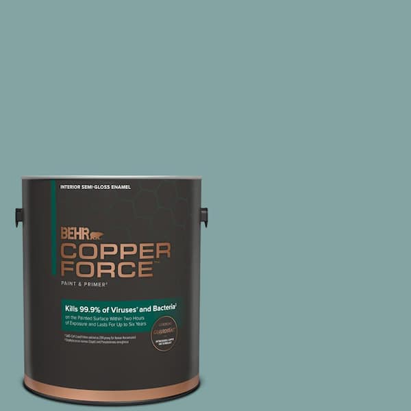 COPPER FORCE 1 gal. #MQ6-07 Schooner Semi-Gloss Enamel Virucidal and Antibacterial Interior Paint & Primer