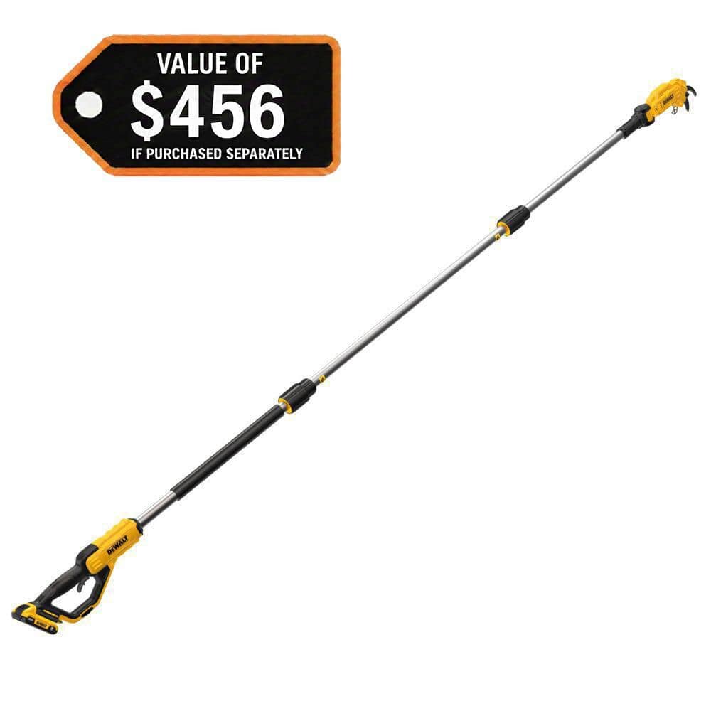 DEWALT 20V MAX Cordless Battery Powered Pole Pruner Kit with (1) 2.0 Ah Battery and Charger (DCPPR320D1)