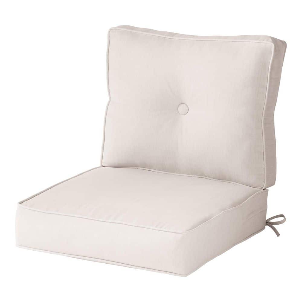 Sunbrella Cast Pumice 24 in. x 24 in. 2-Piece Deep Seating Outdoor Lounge Chair Cushion Set price history on PriceWatchPro