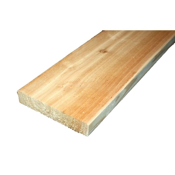 Unbranded 5/4 in. x 6 in. x 8 ft. Premium Kiln-Dried Cedar Decking Board