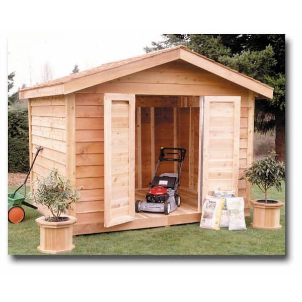 Star Lumber Deluxe 12 ft. x 8 ft. Cedar Storage Shed