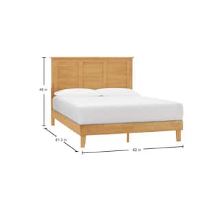 Dorstead Patina Wood Finish Queen Bed with Shutter Back (62 in. W x 48 in H)