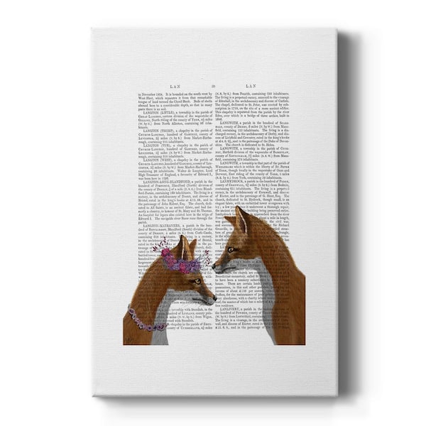 Wexford Home Fox Lovers By Wexford Homes Unframed Giclee Home Art Print 18 in. x 12 in.