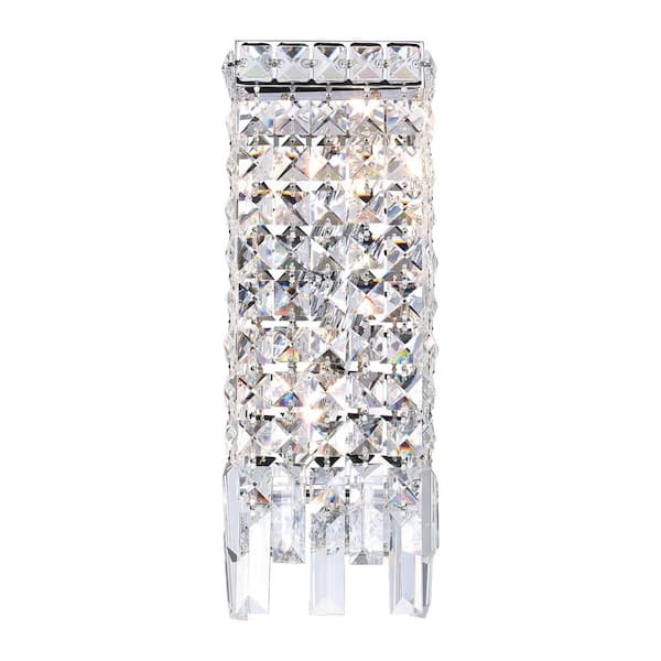 CWI Lighting Colosseum 2-Light Chrome Sconce