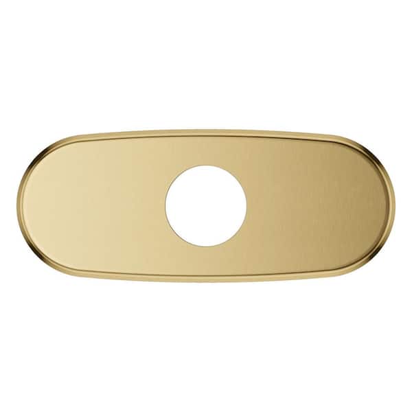 6 in. Metal Escutcheon in Brushed Gold