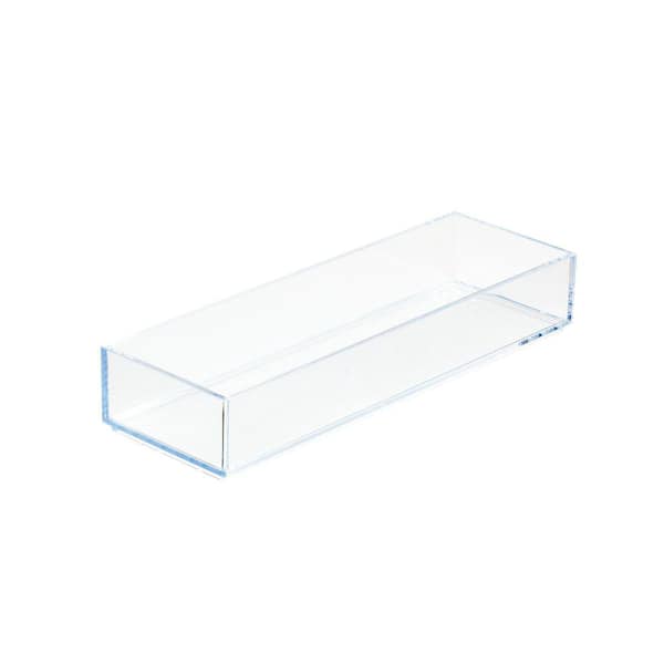 iDesign RPET Clarity 4 in. x 12 in. x 2 in. Cosmetic Organizer in Clear
