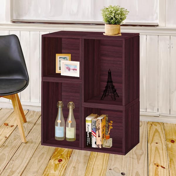 Way Basics Blox System Verona Espresso Stackable Modular Open Bookcase