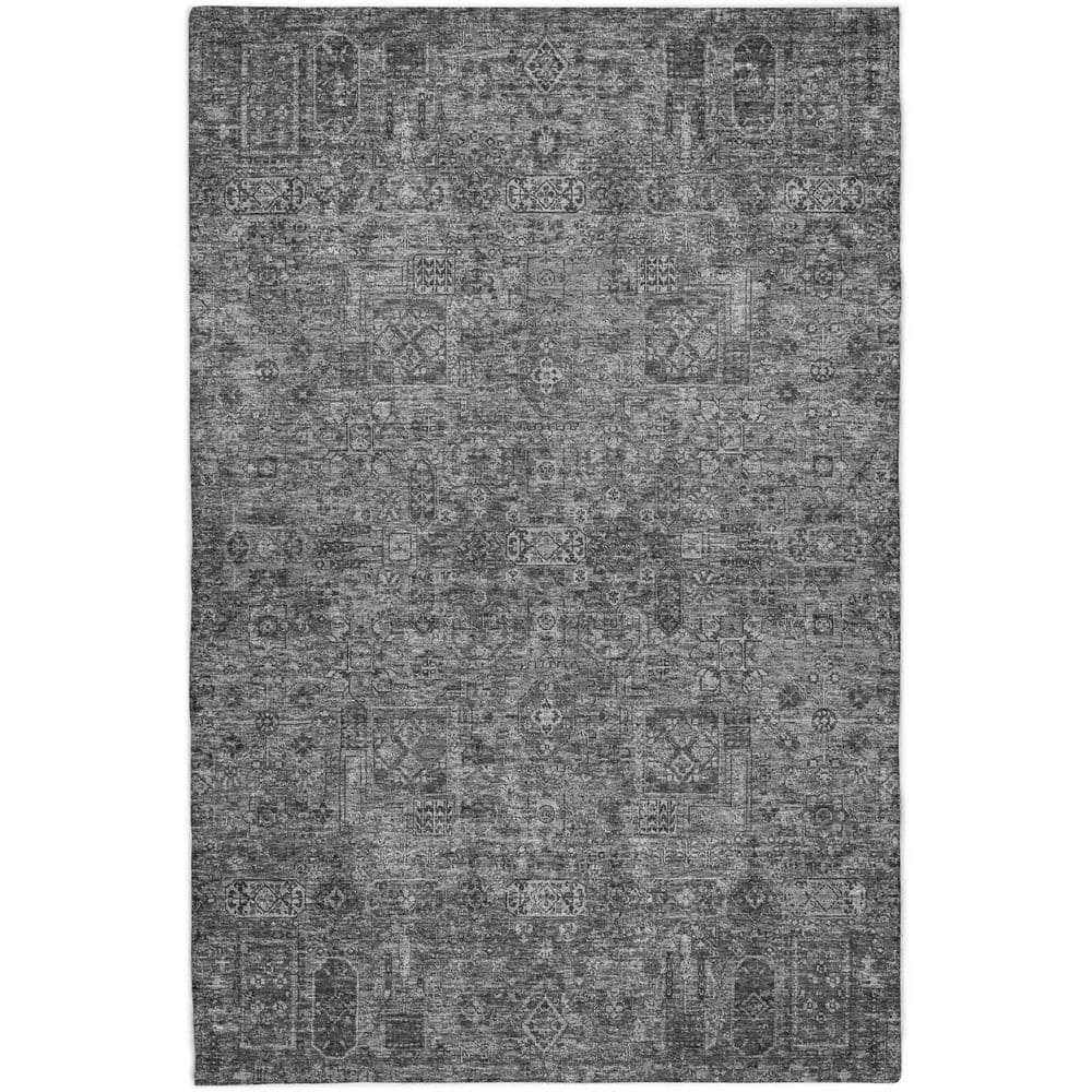 Dream Shag Premium Machine Washable Abstract ADS611 Charcoal 9 ft. x 12 ft. Area Rug price history on PriceWatchPro