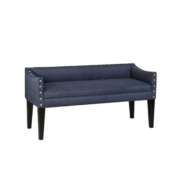 Leffler Home Whitney Upholstered Bench in Urban Graphite