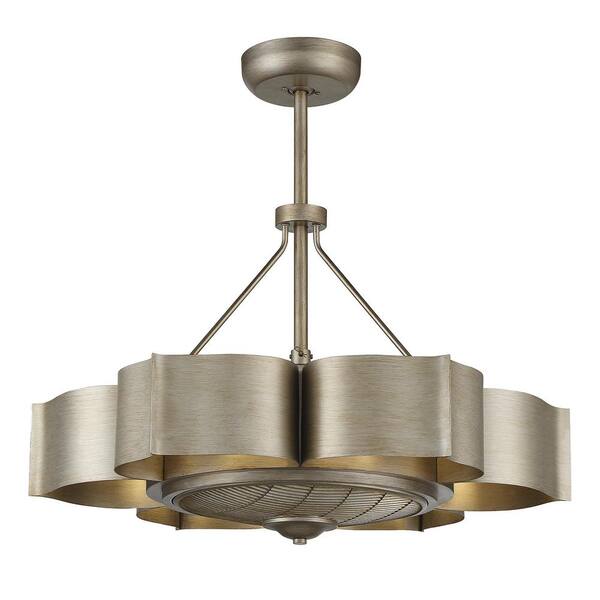 Filament Design 31 in. Silver Patina Ceiling Fan with Light